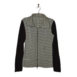 LULULEMON‎ $128 Daily Yoga Jacket Classic Stripe Mint/Black Size 6